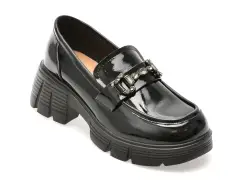 Mocasini FLAVIA PASSINI negri, 5672, din piele naturala lacuita imagine