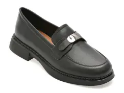 Mocasini FLAVIA PASSINI negri, C35, din piele naturala imagine