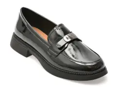 Mocasini FLAVIA PASSINI negri, C35, din piele naturala lacuita imagine