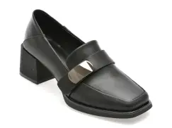 Mocasini FLAVIA PASSINI negri, CAVELL, din piele naturala imagine