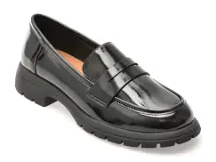 Mocasini FLAVIA PASSINI negri, D23, din piele naturala lacuita imagine