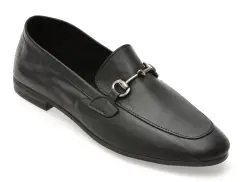 Mocasini FLAVIA PASSINI negri, GTB8, din piele naturala imagine