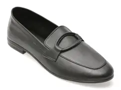 Mocasini FLAVIA PASSINI negri, LT1, din piele naturala imagine