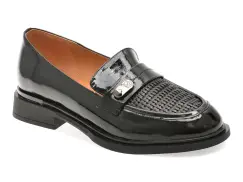 Mocasini FLAVIA PASSINI negri, M494, din piele naturala lacuita imagine
