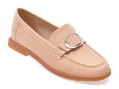 Mocasini FLAVIA PASSINI nude, 1197G21, din piele naturala imagine
