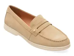 Mocasini GEOX bej, D650ZB, din piele intoarsa imagine