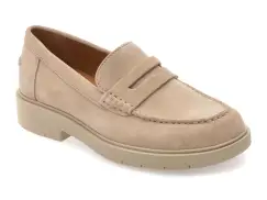 Mocasini GEOX gri, D65DKB, din piele intoarsa imagine