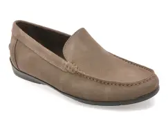 Mocasini GEOX gri, U55Q3A, din piele intoarsa imagine