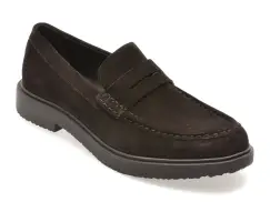 Mocasini GEOX maro, U56H9C, din piele intoarsa imagine