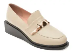 Mocasini GOLD DEER gri, 3892523, din piele naturala imagine