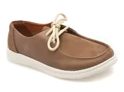 Mocasini GOLD DEER gri, 4534321, din piele naturala imagine