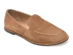 Mocasini GOLD DEER maro, 420891, din piele intoarsa imagine