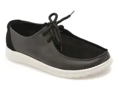 Mocasini GOLD DEER negri, 4534321, din piele intoarsa imagine