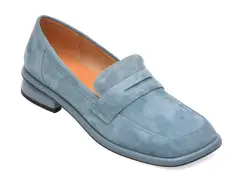 Mocasini GRYXX albastri, A599, din piele intoarsa imagine