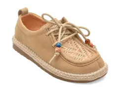 Mocasini GRYXX bej, 361, din piele intoarsa imagine