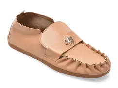 Mocasini GRYXX bej, 3642611, din piele naturala imagine
