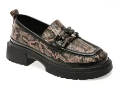 Mocasini GRYXX bej, 386457, din piele naturala lacuita imagine