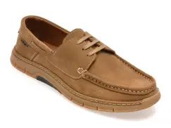Mocasini GRYXX bej, M25Y57, din nabuc imagine