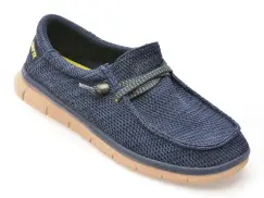Mocasini GRYXX bleumarin, 40083, din material textil imagine