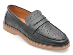 Mocasini GRYXX bleumarin, Y168, din piele naturala imagine