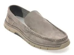 Mocasini GRYXX gri, M25Y16, din nabuc imagine