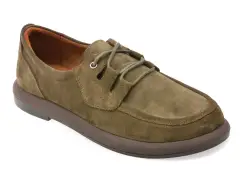 Mocasini GRYXX kaki, 1612900, din piele intoarsa imagine