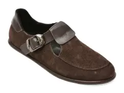 Mocasini GRYXX maro, 157H451, din piele intoarsa imagine