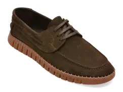 Mocasini GRYXX maro, 7402005, din nabuc imagine