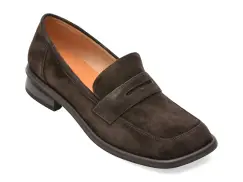 Mocasini GRYXX maro, A599, din piele intoarsa imagine