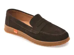 Mocasini GRYXX maro, TG1899, din piele intoarsa imagine