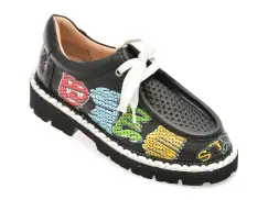 Mocasini GRYXX negri, 3131071, din piele naturala imagine