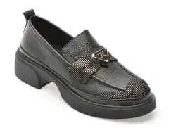 Mocasini GRYXX negri, 387394, din piele naturala imagine