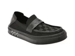 Mocasini GRYXX negri, 60018, din material textil imagine