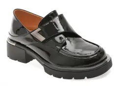 Mocasini GRYXX negri, M304, din piele naturala lacuita imagine