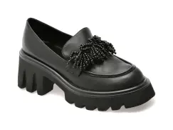 Mocasini GRYXX negri, RT4205, din piele naturala imagine