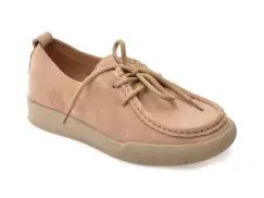 Mocasini GRYXX nude, 1182, din piele intoarsa imagine