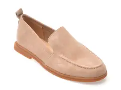 Mocasini GRYXX nude, 1197G19, din piele intoarsa imagine