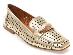 Mocasini IMAGE aurii, 2842853, din piele naturala imagine