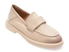 Mocasini IMAGE bej, 2307, din piele naturala imagine