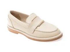 Mocasini IMAGE bej, 3774024, din piele naturala imagine