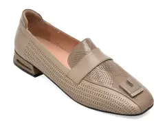 Mocasini IMAGE gri, 021G600, din piele naturala imagine