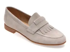 Mocasini IMAGE gri, V706C25, din piele intoarsa imagine