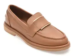 Mocasini IMAGE maro, 3774024, din piele naturala imagine