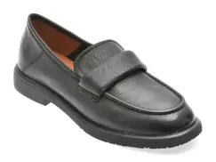 Mocasini IMAGE negri, 2307, din piele naturala imagine