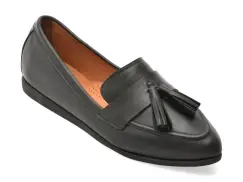 Mocasini IMAGE negri, 261002, din piele naturala imagine