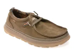 Mocasini JEEP gri, M52040A, din piele intoarsa imagine