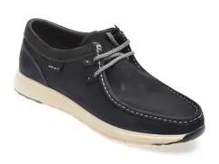 Mocasini OTTER bleumarin, SF2002, din nabuc imagine