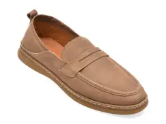 Mocasini OTTER gri, 33651, din nabuc imagine