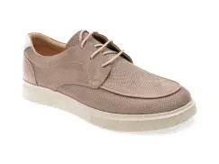 Mocasini OTTER gri, 4193, din nabuc imagine