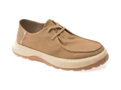 Mocasini OTTER gri, 516001, din material textil imagine